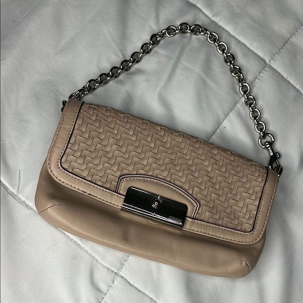 COACH Leather Handbag (blush pink)